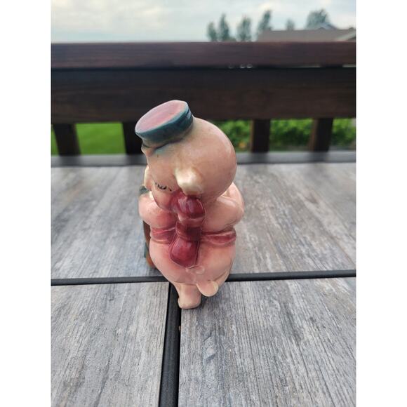 Vintage Pig & Barrel Succulent Planter, Ceramic Pottery - Picture 3 of 6